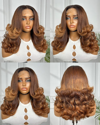 14" Layered Bouncy with 5 x 5 Closure