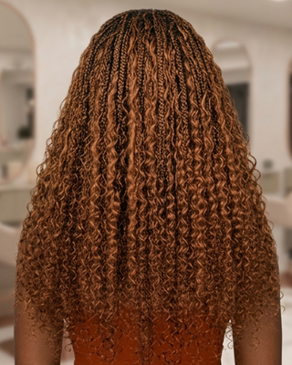 22" Blonde Human Hair Boho Braids