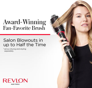 REVLON One Step Volumizer PLUS Hair Dryer and Styler | More Volume, Less Damage, and More Styling Control for Easy and Fast Salon-Style Blowouts, Plus Travel Friendly (Black)