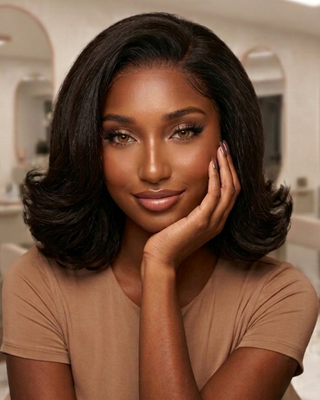 Bob-Wavy Closure Wig