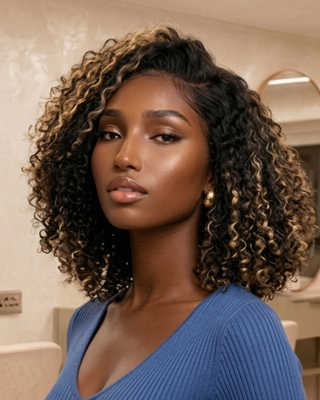 Color Deep Wave Mini Closure – 4” × 4” Lace Closure