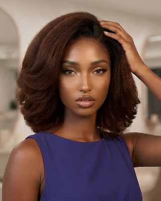 Natural Kinky Brown Wig