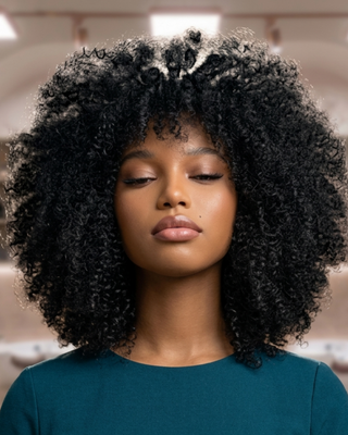 Nia Afro Curl™ – 8″ Lace Front Wig