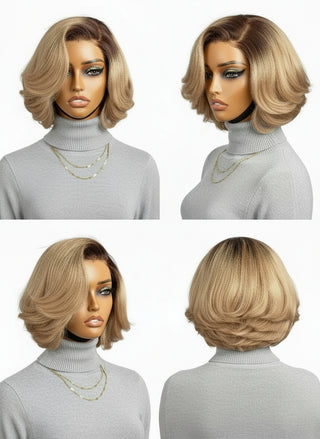 Glueless Bob Wig with 13 x 4 Frontal
