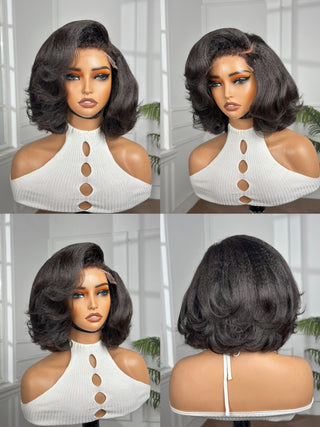 Natural Kinky Bob Wig