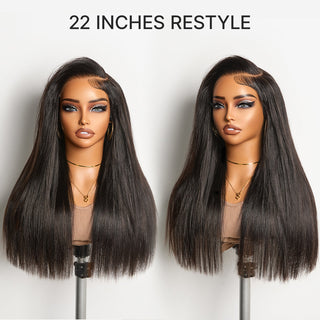 180% / 250% Density Bone Straight with Baby Hair PartingMax Glueless 7x6 Closure HD Lace Wig Pre-Cut Lace
