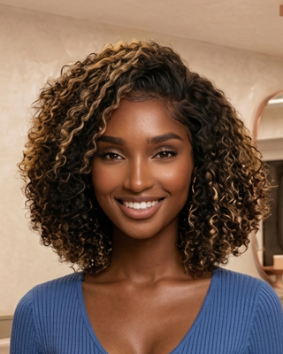 Color Deep Wave Mini Closure – 4” × 4” Lace Closure