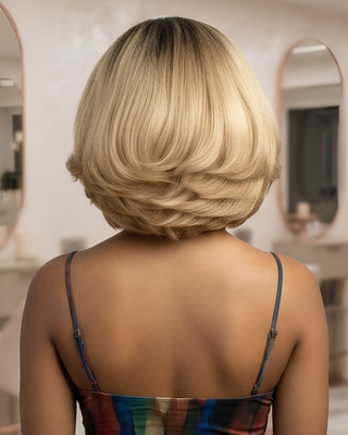 Glueless Bob Wig with 13 x 4 Frontal