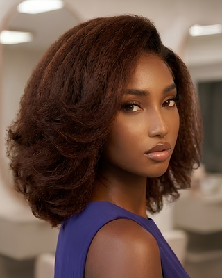 Natural Kinky Brown Wig