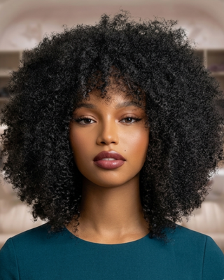 Nia Afro Curl™ – 8″ Lace Front Wig