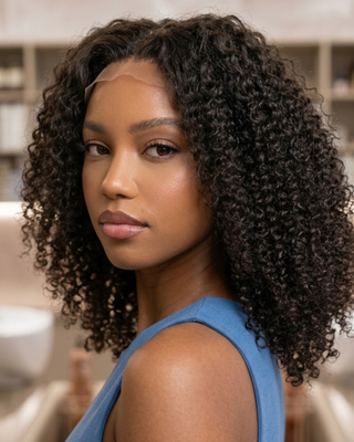 Posh Curl Wave Mini Closure – 4″ × 4″ Lace Closure