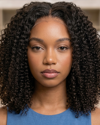 Posh Curl Wave Mini Closure – 4″ × 4″ Lace Closure